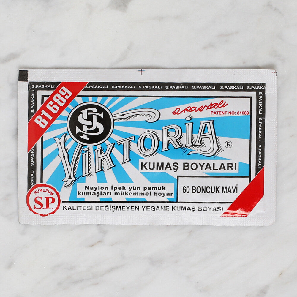 Viktoria Kumaş Boyası Boncuk Mavi- 60